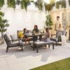 Nova Vogue Aluminium 3 Seat Sofa Garden Furniture Set
